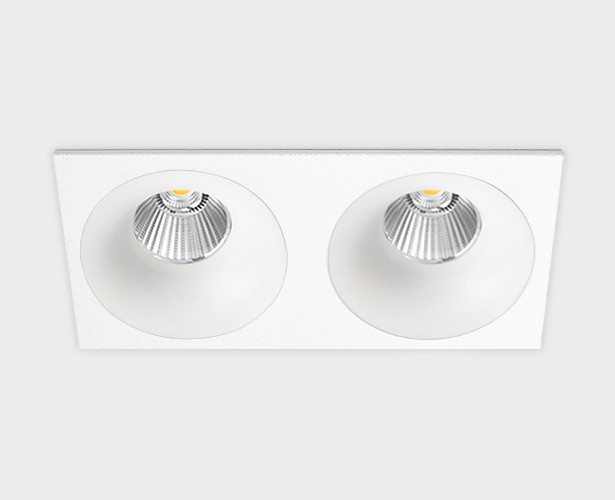 IT06-6016 white - 2шт. + IT06-6016 FR2 white светильник встраиваемый влагозащищенный