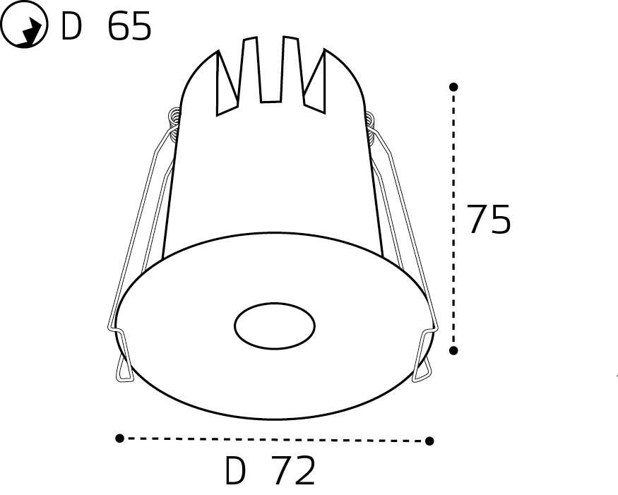 IT06-6024 white 3000K светильник встраиваемый