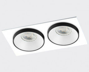 SP SOLO white - 2шт. + SP 02 white + SP ring - 2шт. светильник встраиваемый с рамкой
