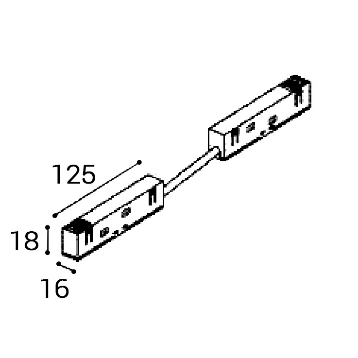 IT012-5041 black соединитель угловой