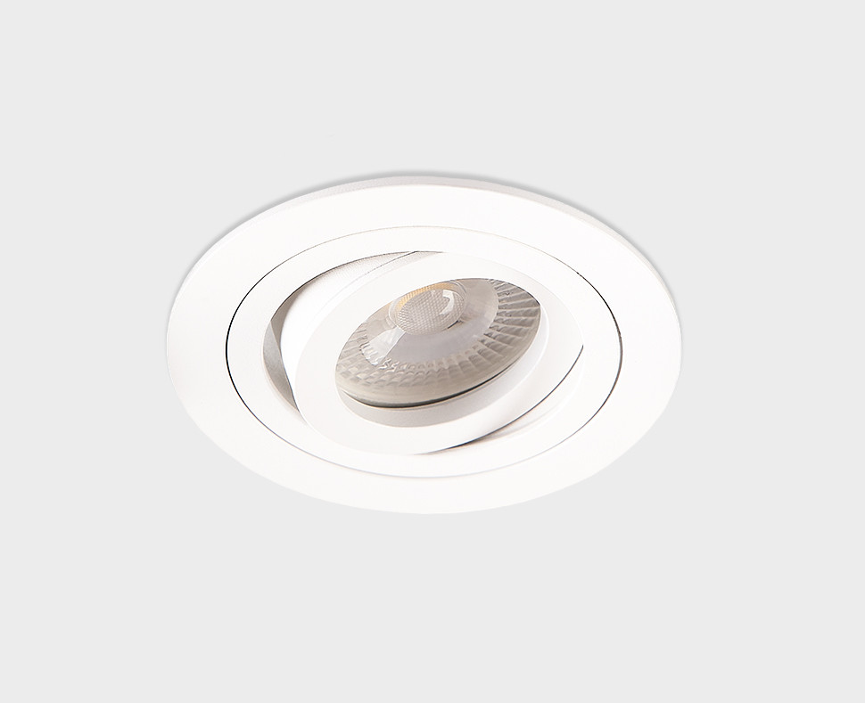 M02-026019 white светильник встраиваемый поворотный