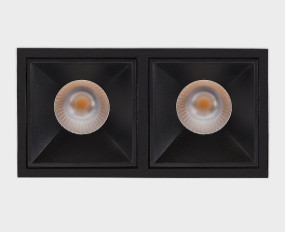 IT06-6020 black 4000K - 2 шт. + IT06-6022 black светильник встраиваемый