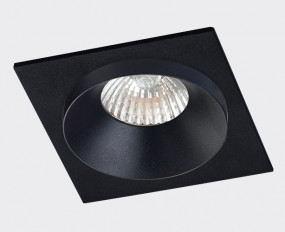 SP SOLO black + SP 01 black светильник встраиваемый с рамкой