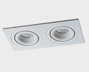 IT02-008 white - 2шт. + IT02-QRS2 white светильник встраиваемый с рамкой