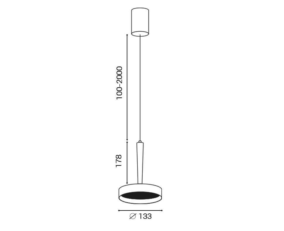 IT02-025 gold 3000K+IT02-024 black светильник подвесной