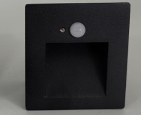 IT015-0308 black светильник встраиваемый с датчиком движения