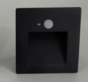 IT015-0308 black светильник встраиваемый с датчиком движения