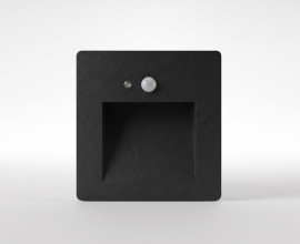 IT015-0308 black светильник встраиваемый с датчиком движения