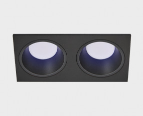 IT08-8013 black 4000K 2 шт + IT08-8015 black светильник встраиваемый с рамкой