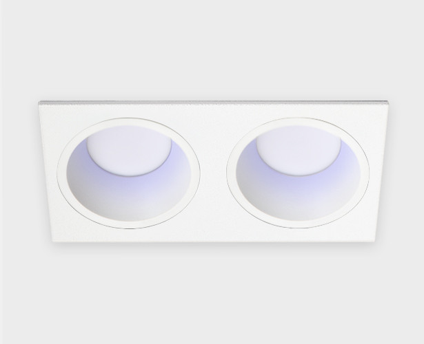 IT08-8013 white 4000K 2 шт + IT08-8015 white светильник встраиваемый с рамкой