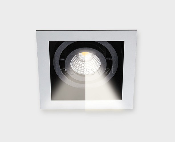 DL 3014 white/black светильник встраиваемый поворотный