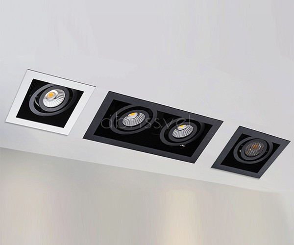DL 3014 white/black светильник встраиваемый поворотный