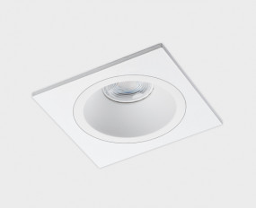 M01-1009 white + M01-1019 white светильник встраиваемый с рамкой
