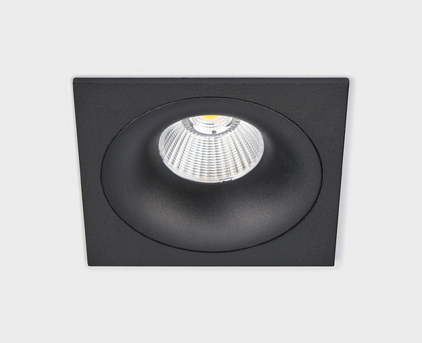 IT06-6016 black + IT06-6016 FR1 black светильник встраиваемый влагозащищенный