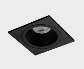 M01-1010 black + M01-1019 black светильник встраиваемый с рамкой