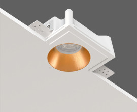 STELLANOVA QUASAR 80 BRASS SN 201 светильник встраиваемый гипсовый