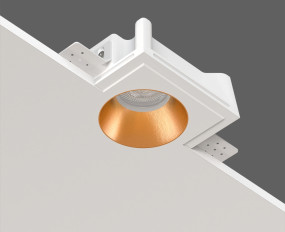 STELLANOVA QUASAR 80 BRASS SN 201 светильник встраиваемый гипсовый