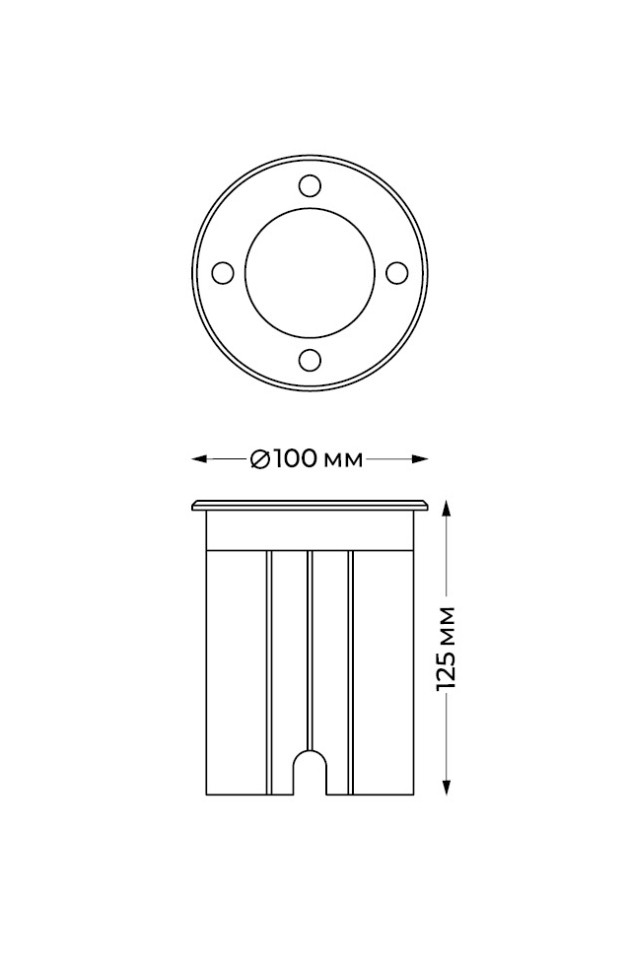 IT8308 грунтовый светильник