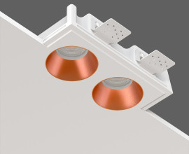 STELLANOVA QUASAR 80 DUO COPPER SN 202 светильник встраиваемый гипсовый