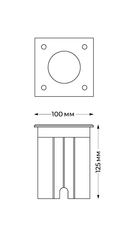 IT8310 грунтовый светильник