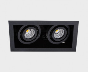 DL 3015 black светильник встраиваемый