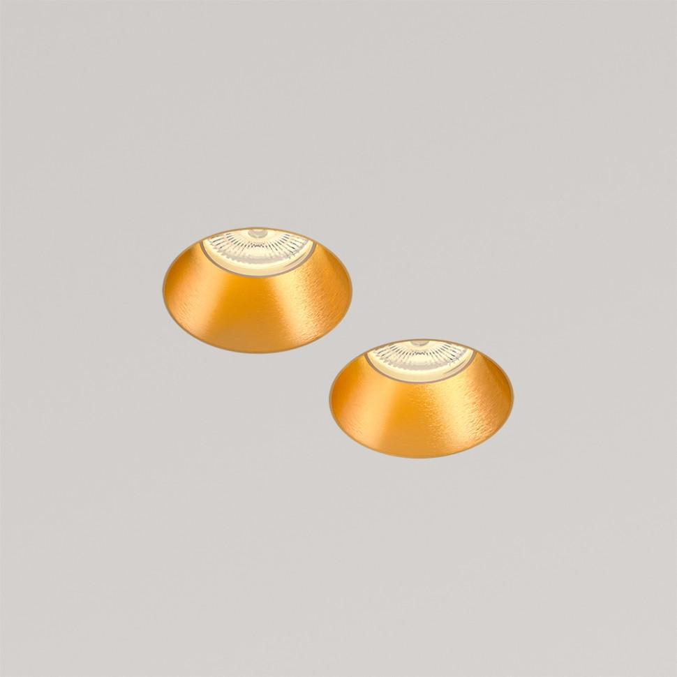 STELLANOVA QUASAR 80 DUO BRASS SN 203 светильник встраиваемый гипсовый