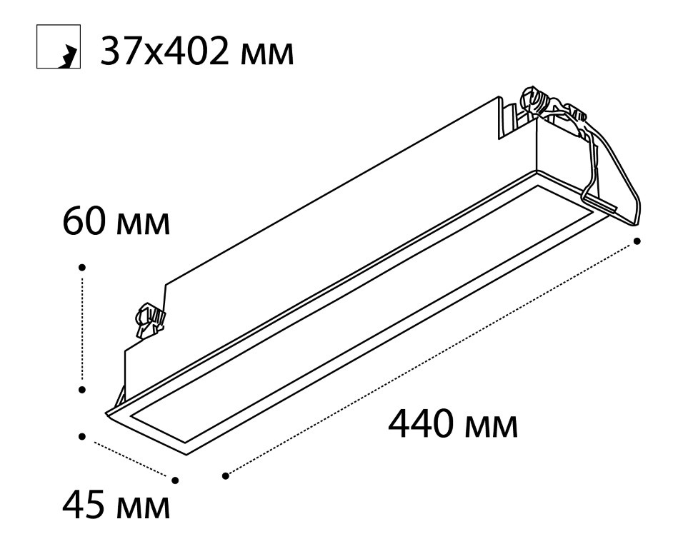 IT06-6015 white 3000K светильник встраиваемый