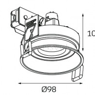 DL 6600 white светильник встраиваемый