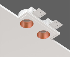 STELLANOVA QUASAR 55 DUO COPPER SN 208 светильник встраиваемый гипсовый