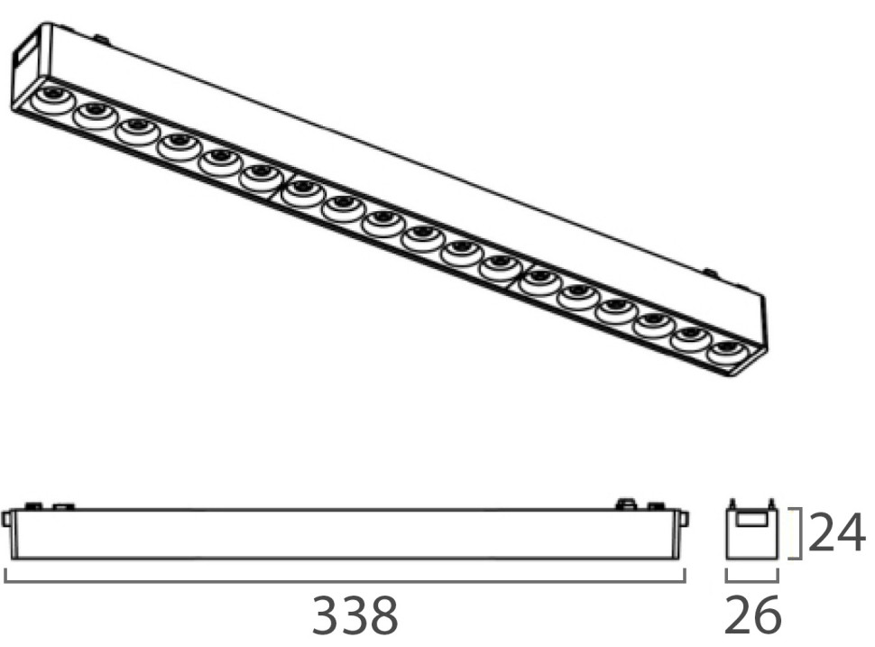 IT09-9011 black 3000K светильник трековый