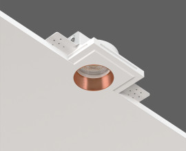 STELLANOVA QUASAR 55 FLAT COPPER SN 206 светильник встраиваемый гипсовый