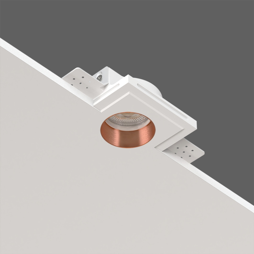 STELLANOVA QUASAR 55 FLAT COPPER SN 206 светильник встраиваемый гипсовый