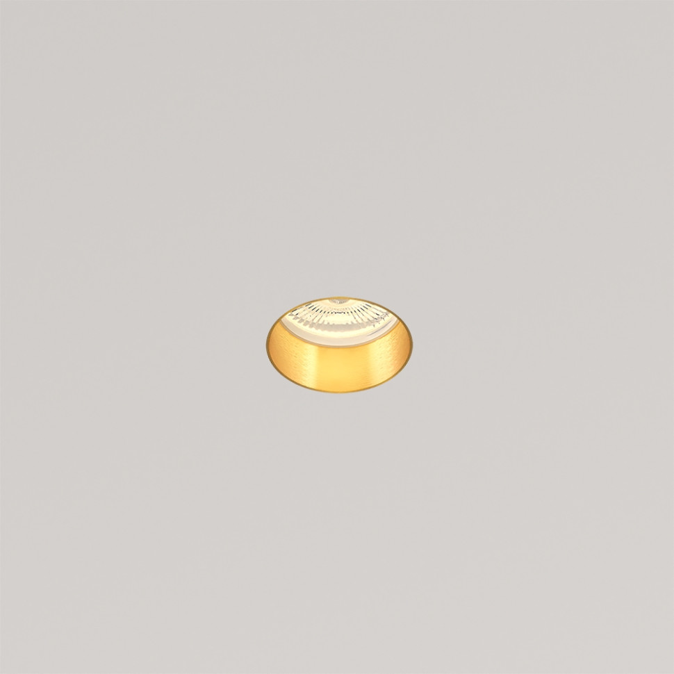 STELLANOVA QUASAR 55 FLAT BRASS SN 207 светильник встраиваемый гипсовый
