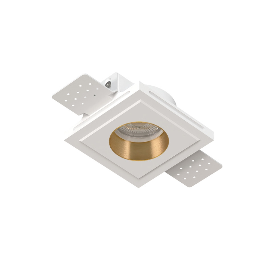 STELLANOVA QUASAR 55 FLAT BRASS SN 207 светильник встраиваемый гипсовый