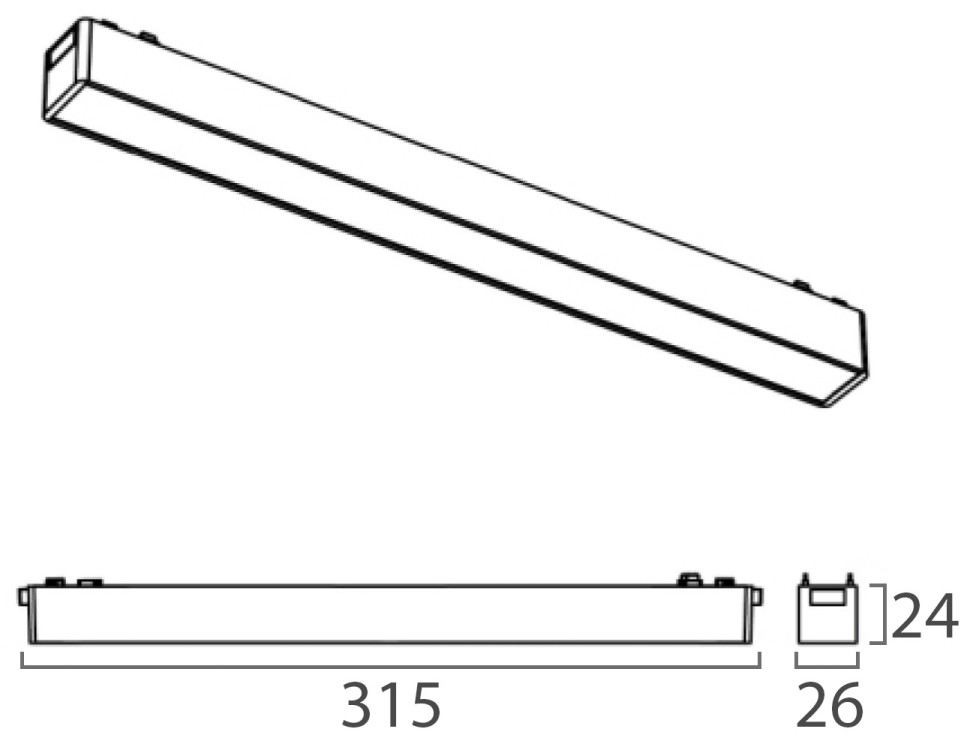 IT09-9012 black 4000K светильник трековый