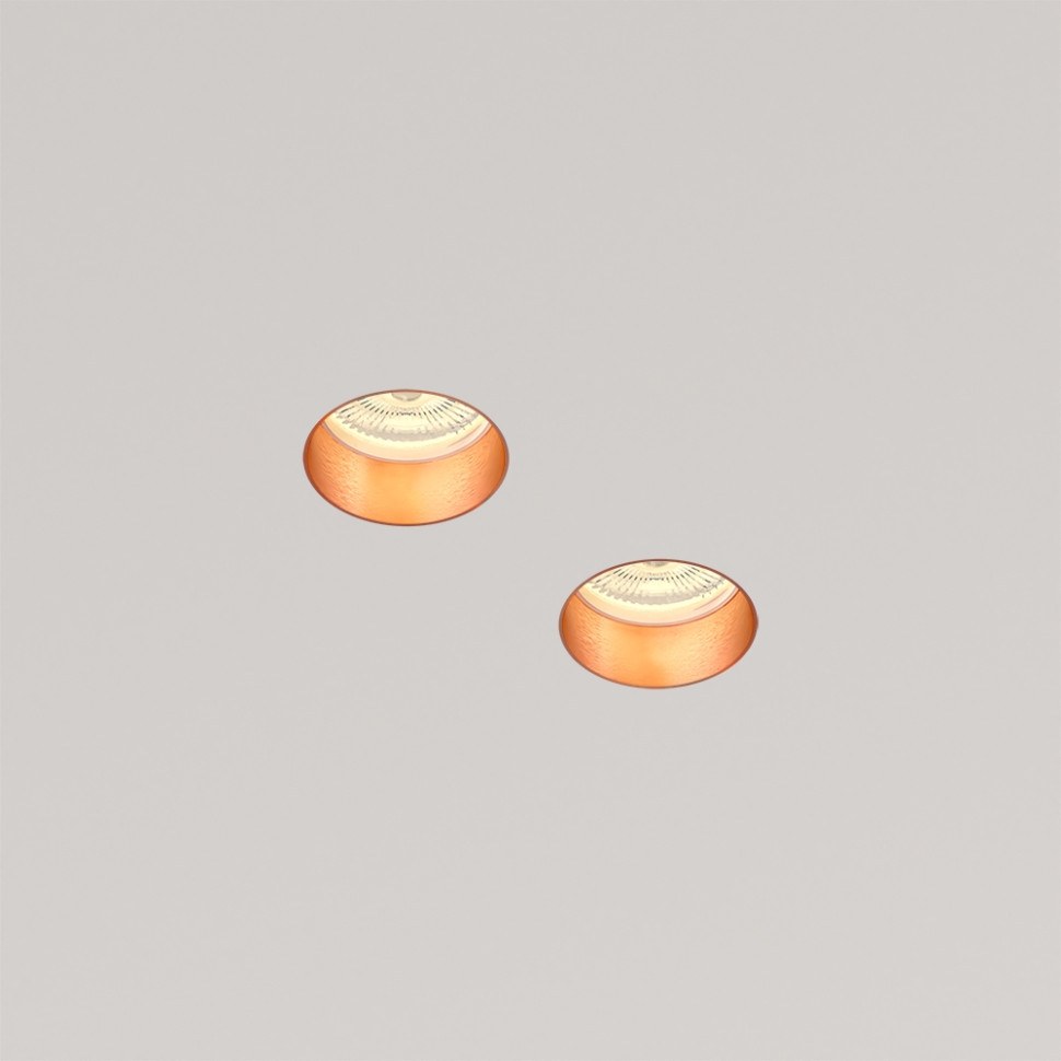 STELLANOVA QUASAR 55 DUO FLAT COPPER SN 210 светильник встраиваемый гипсовый