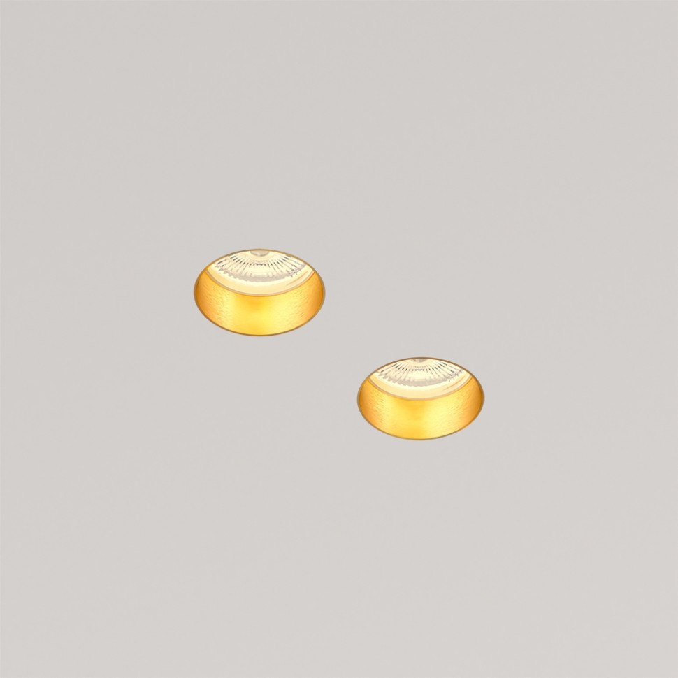 STELLANOVA QUASAR 55 DUO FLAT BRASS SN 211 светильник встраиваемый гипсовый