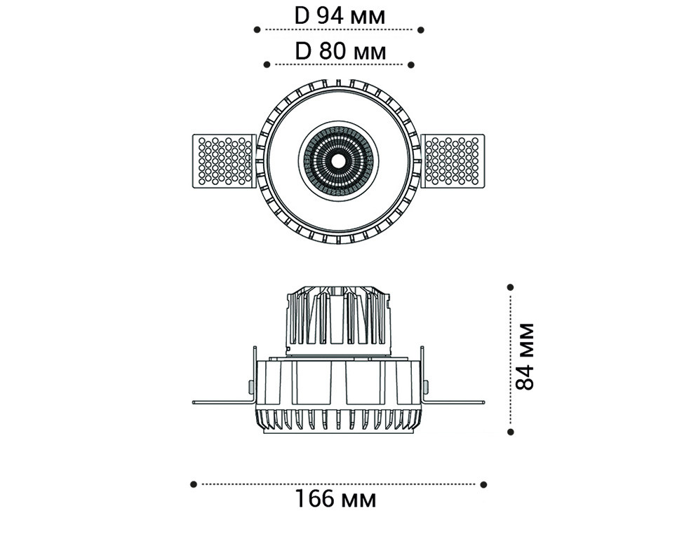 IT08-8021 white 3000K светильник встраиваемый