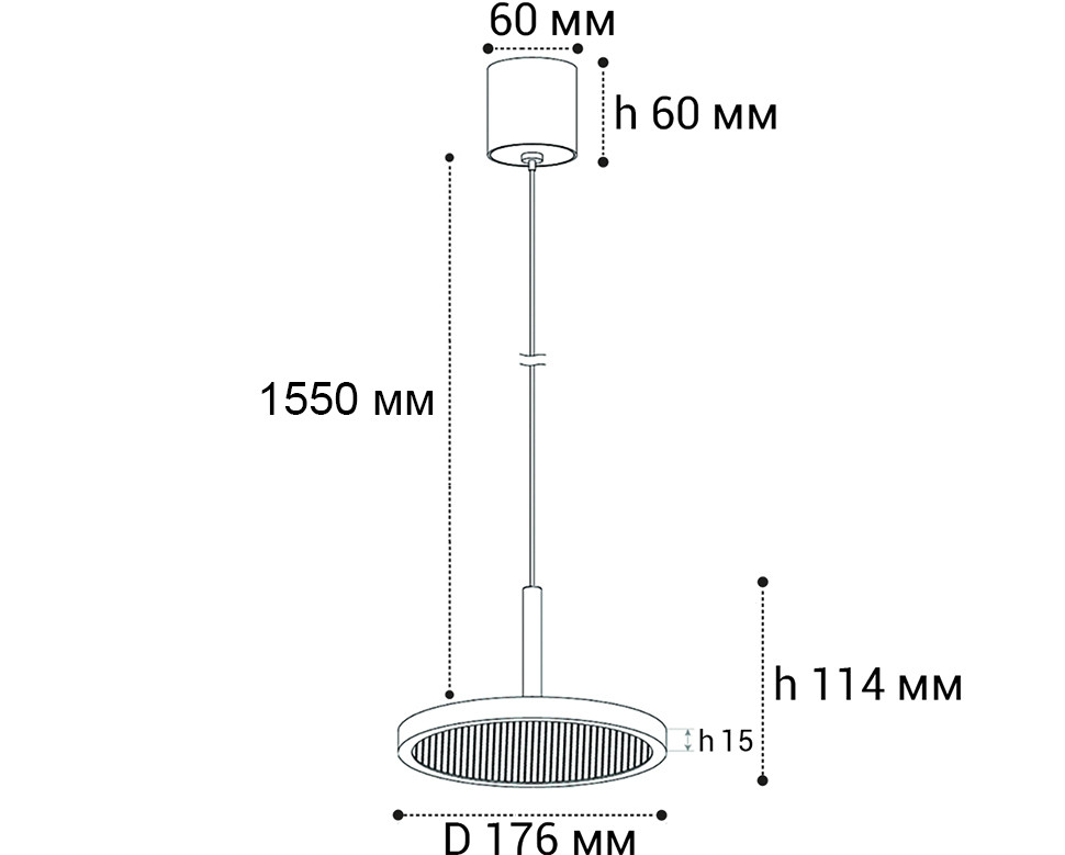 IT08-8022 white 3000K светильник подвесной