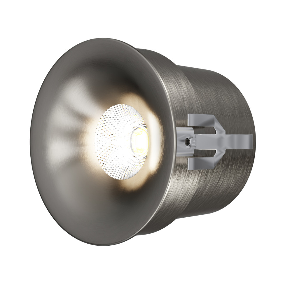 IT014-0208 nickel светильник встраиваемый влагозащищенный