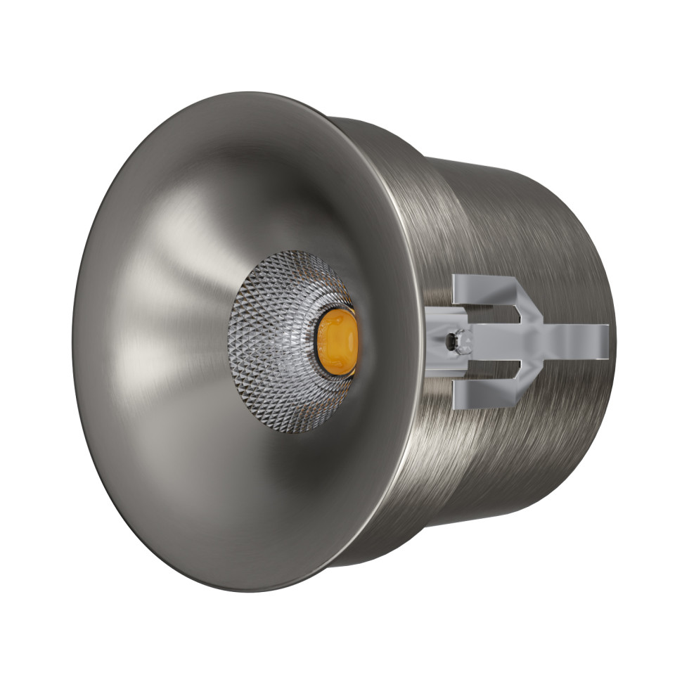 IT014-0208 nickel светильник встраиваемый влагозащищенный