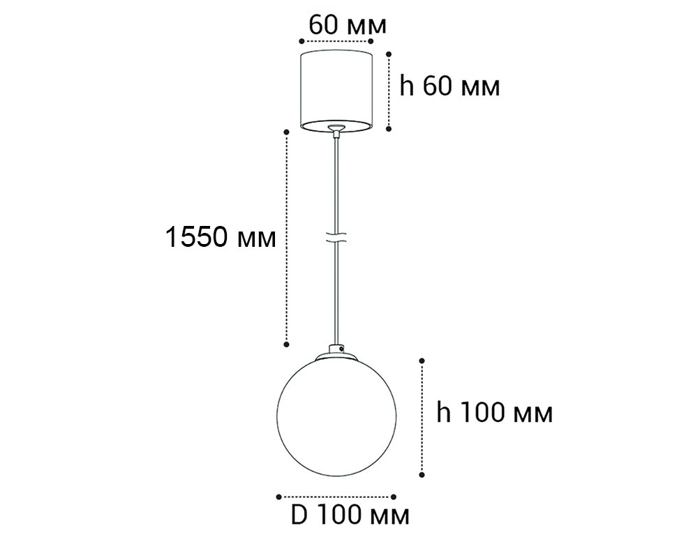 IT08-8025 black 3000K светильник подвесной