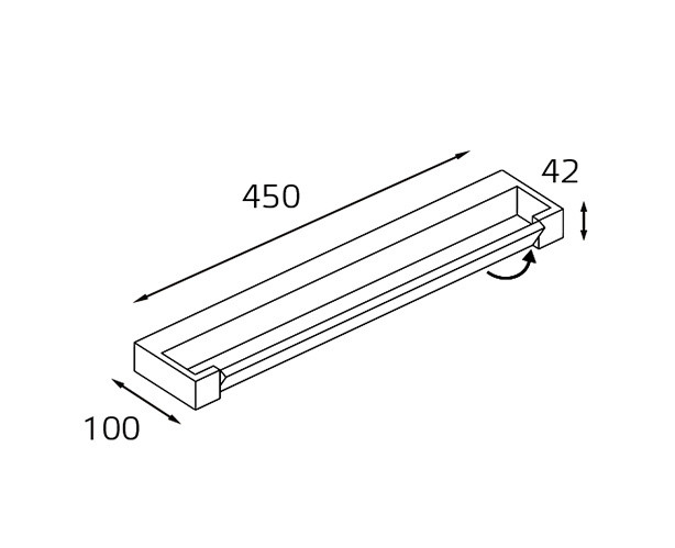 IT01-1068/45 white светильник настенный влагозащищенный