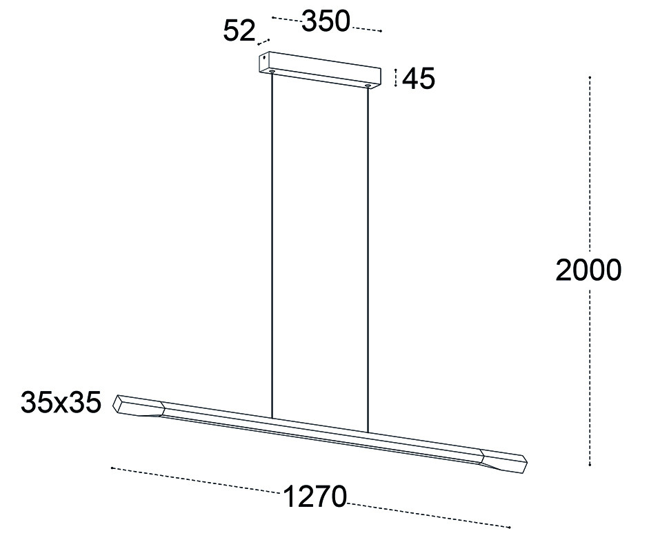 IT013-6020 black/silver 3000K светильник подвесной