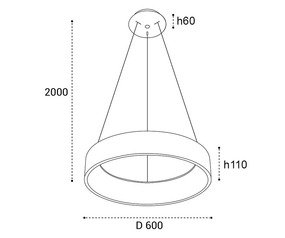 IT013-6026 white 3000K светильник подвесной