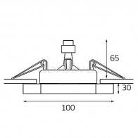 MRC0040 square светильник встраиваемый