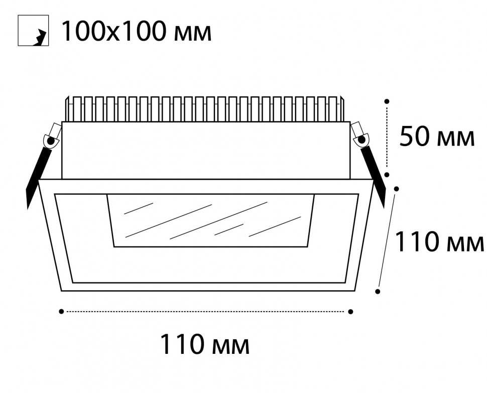 IT06-6019 white 4000K светильник встраиваемый