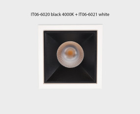 IT06-6020 black + IT06-6021 white светильник встраиваемый с рамкой