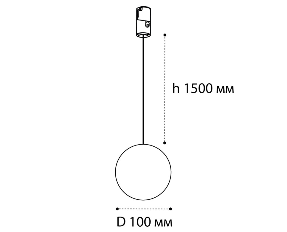IT010-4020 black 3000K светильник трековый подвесной