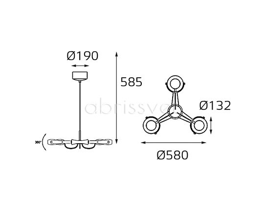 SLD 075P3 white светильник подвесной